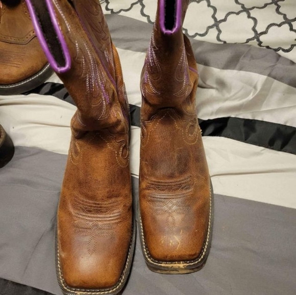 JUSTIN WOMEN'S GEMMA WESTERN BOOTS - ROUND TOE SIZE 11B - Picture 4 of 4